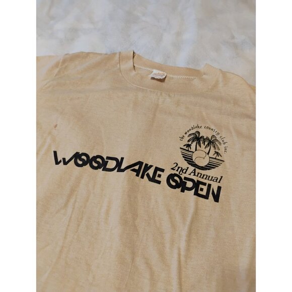Woodlake Country Club Shirt 2nd Annual Open Large Golf Single Stitch - Picture 1 of 7